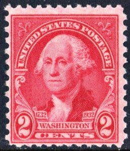 SC#707 2¢ Washington Bicentennial (1932) MNH