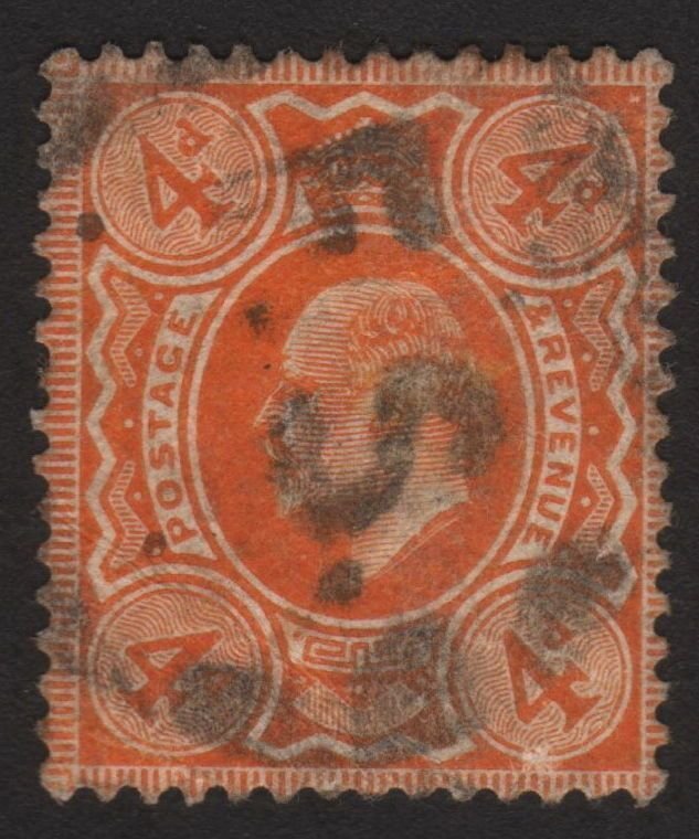 1911, Great Britain, 4p, Used, King Edward VII, Sg 278