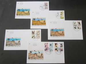 Israel 1992 Sc 1133-46 bird FDC