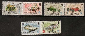 ISLE OF MAN SG290/5 1985 CENTENARY OF MOTORING MNH