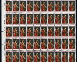 UNITED STATES SCOTT #1363 6c CHRISTMAS SHEET(50) MINT NEVER HINGED