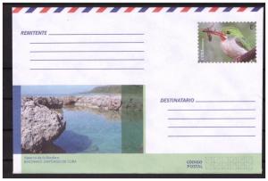CUBA prestamped envelope 2018 Bird