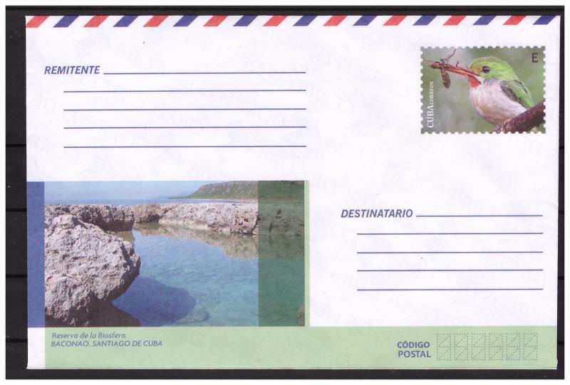 CUBA prestamped envelope 2018 Bird