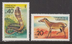 Turkmenistan 29-30 Animals MNH VF