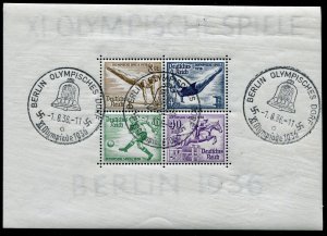 Germany     SC.# B91  MNH  with 1st Day Souvenir Cancel