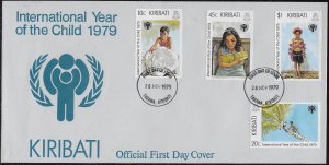 Kiribati Scott #'s 345 - 348 FDC