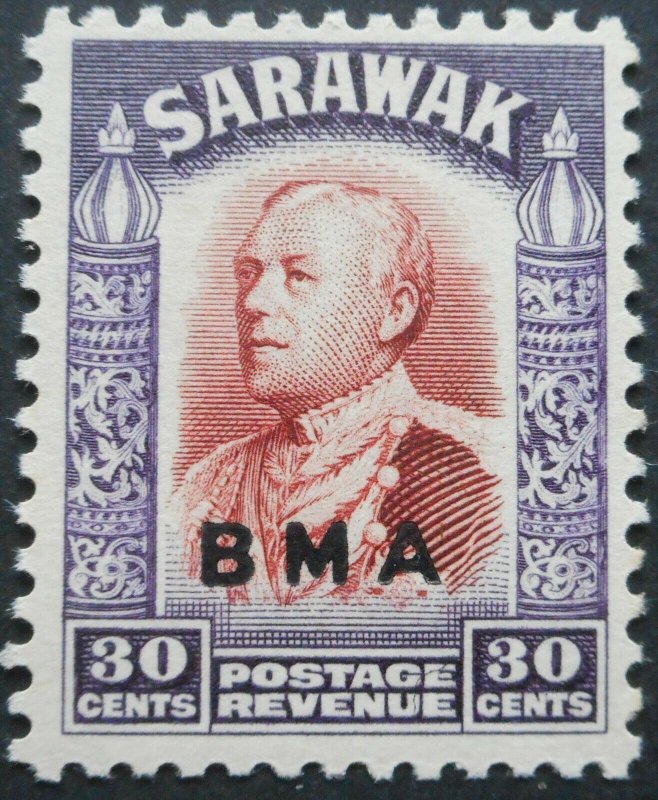 Sarawak 1945 GVI Thirty Cents opt BMA SG 138 mint