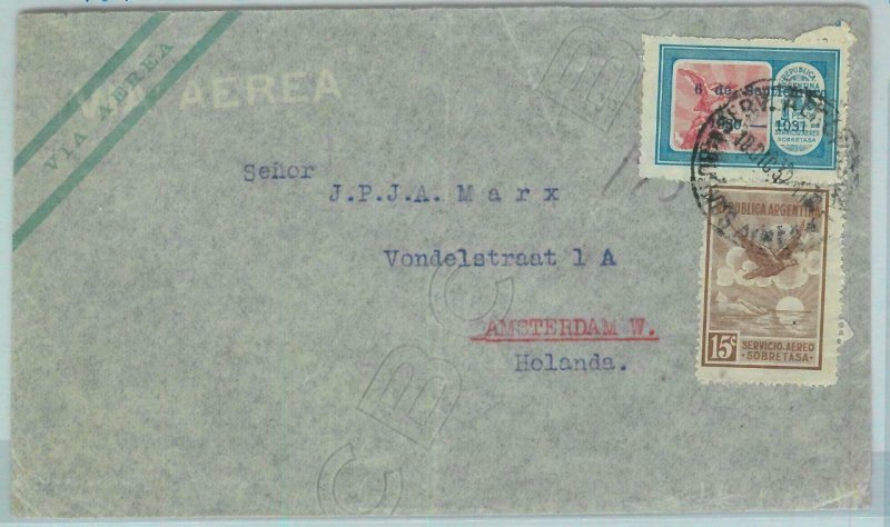 94079 - ARGENTINA - POSTAL HISTORY - AIRMAIL COVER to the NETHERLANDS 1932