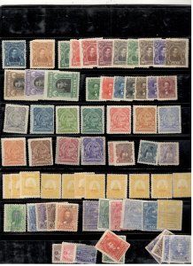 HONDURAS COLLECTION ON STOCK SHEET, MINT/USED