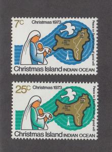 Christmas Island Scott #59-60 MH