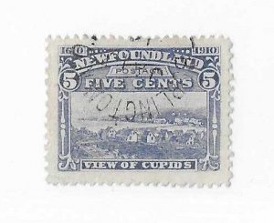 Newfoundland Sc #91 5c  used VF
