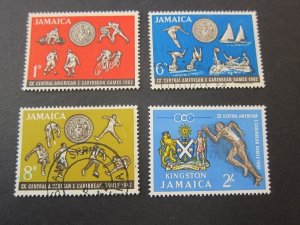 Jamaica 1962 Sc Sc 197-200 set FU