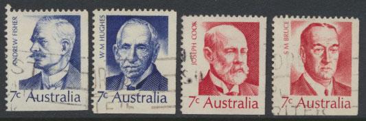 SG 505-508  Fine Used  Famous Australians  4th Series - bottom right imperf m...