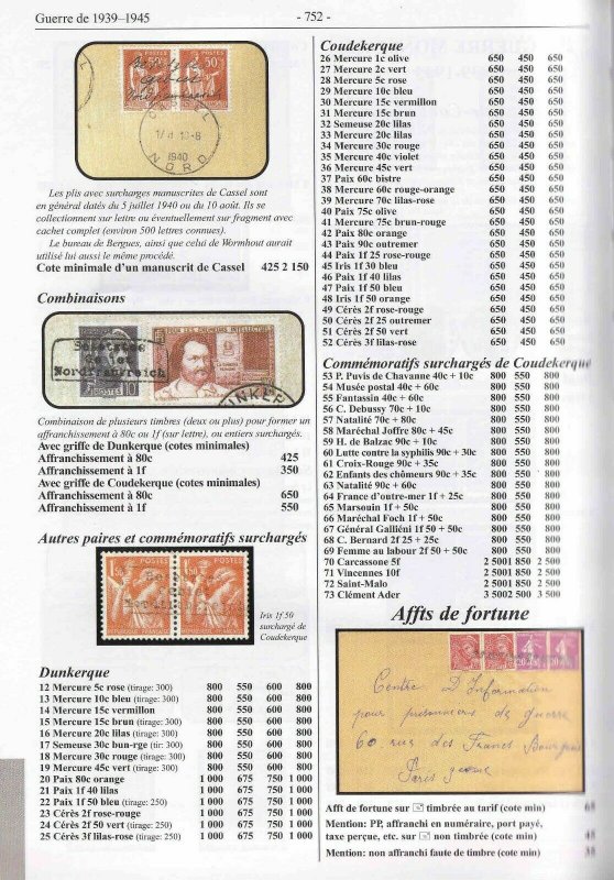 FRANCE B43 DUNKERQUE OVERPRINT + CDS VF FROM €650 SPINK/MAURY CV ***