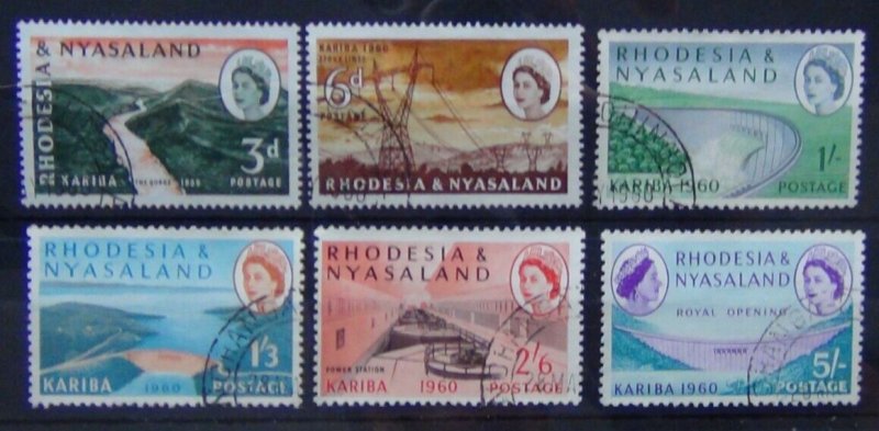Rhodesia & Nyasaland 1960 Opening of Kariba Hydroelectric scheme set Used