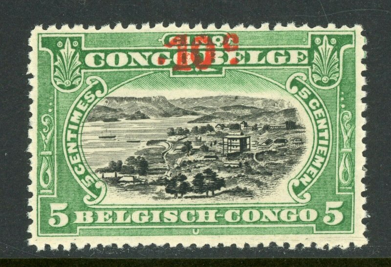 Belgian Congo 1922 10¢/5¢ Provisional Port Matadi MNH X715 