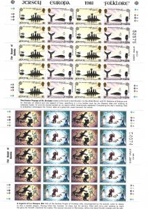 JERSEY    1981 EUROPA Stamps - Folklore