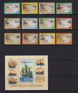 Norfolk Island - 1994 Explorers set, Mint, NH, cat. $ 32.15