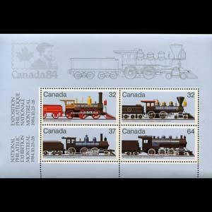 CANADA 1984 - Scott# 1039a S/S Locomotive NH