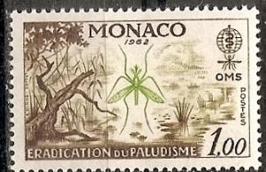 Monaco  504 MNH 1962 WHO-Anti-Malaria Issue