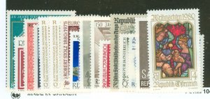 Austria #1152/1158-71  Single (Complete Set)