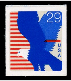 U.S.#2598 Blue Eagle 29c Die Cut Booklet Single, MNH.
