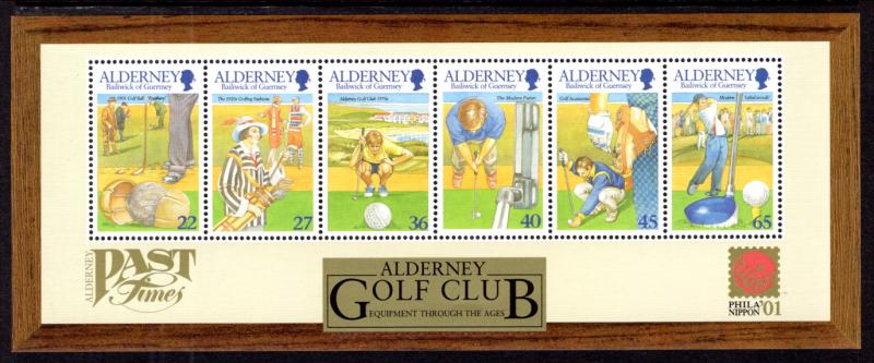 Alderney 175a Golf Souvenir Sheet MNH VF