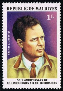 Maldives #701 Charles A. Lindbergh; MNH