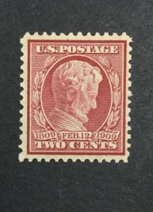 US #369 BLUE PAPER MINT OG NH $325 LOT #8394