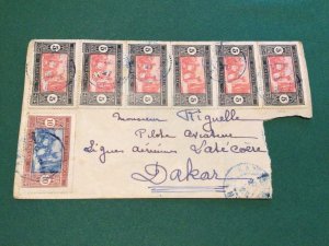 Sensgal 1927 censor to Dakar stamps postal cover 62404 
