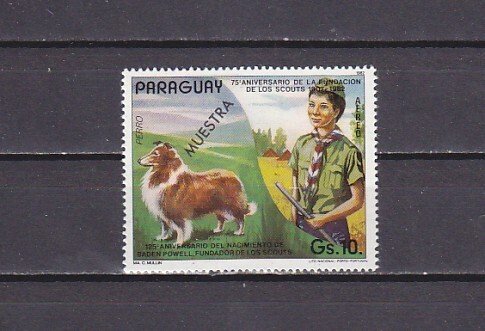 Paraguay, Scott cat. 2039. Scout & Dog value, Specimen o/print. ^