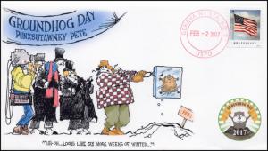 17-002, 2017, Groundhog Day, Local Postmark, Event Cover