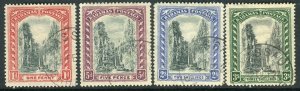 BAHAMAS-1921-8  A fine used set to 3/- Sg 111-114