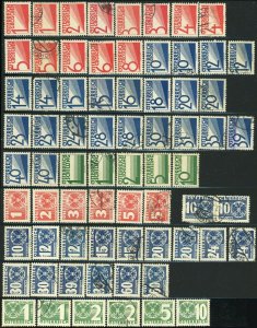 AUSTRIA Postage Due Stamp Collection EUROPE 1908-1935 Used Mint LH NH