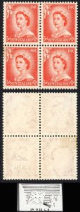 New Zealand SG727 3d Vermilion Plate 30 R 4/8 Retouch M/M