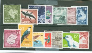 Nauru #58-71 Unused Single (Complete Set) (Flowers)