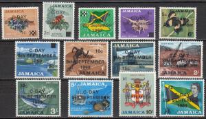 Jamaica - 1969 C-Day overprinted  set Sc# 279/291 - MH (327N)