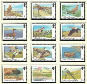 FALKLAND ISLANDS 1998 Visiting Birds; Scott 695/709, SG 804-15; MNH