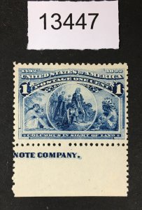 MOMEN: US STAMPS # 230 MINT OG NH LOT #13447