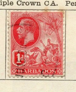 Barbados 1912 Early Issue Fine Used 1d. NW-114671