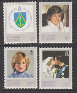 Pitcairn Islands 213-216 Princess Diana MNH VF