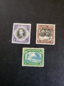 Stamps Cook Islands Scott #112-4 hinged