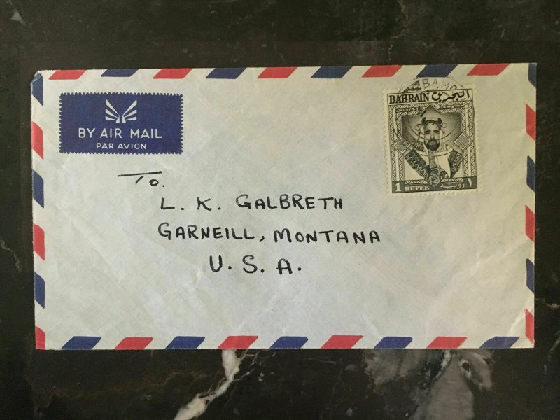 1963 Bahrain Airmail cover to USA