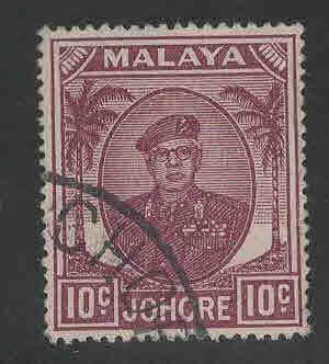 Malaya Jahore Scott 138 used 1949-55