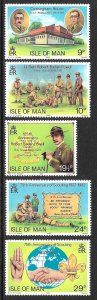 GB ISLE OF MAN 1982 SCOUTING YEAR Set Sc 207-211 MNH