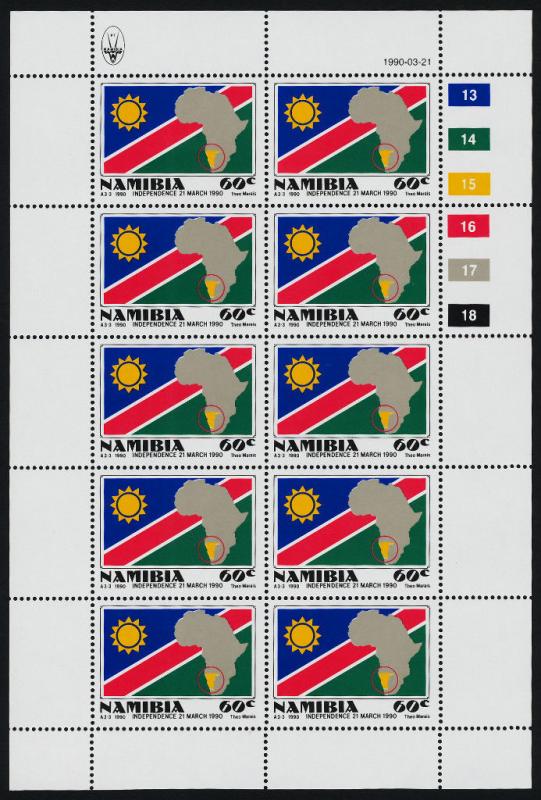 Namibia 659-61 Sheets MNH Pres Sam Nujoma, Map, Flag
