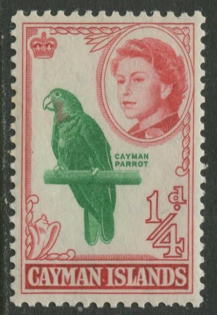 Cayman Islands - Scott 153 - QEII Definitive -1962 - MVLH- Single 1/4d  Stamp