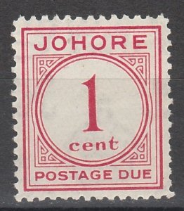 JOHORE 1938 POSTAGE DUE 1C