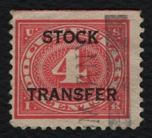 #RD3 4c Stock Transfer, Used [15] **ANY 5=FREE SHIPPING**