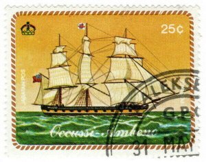 (I.B) Timor Cinderella : Occussi-Ambeno 25c (Ships Series)